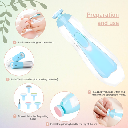 6-in-1 Electric Nail File for Babies