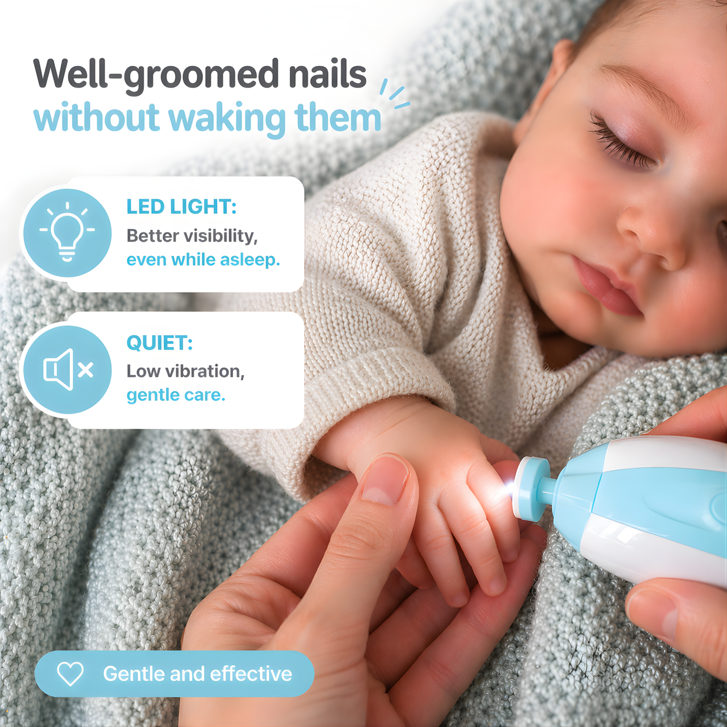 6-in-1 Electric Nail File for Babies